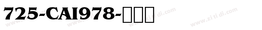 725-CAI978字体转换