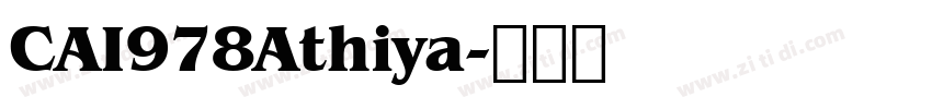 CAI978Athiya字体转换