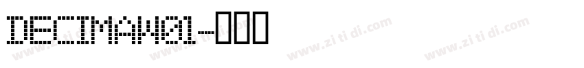 DecimaW01字体转换