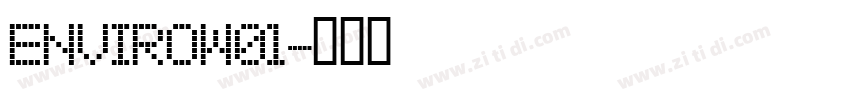 EnviroW01字体转换
