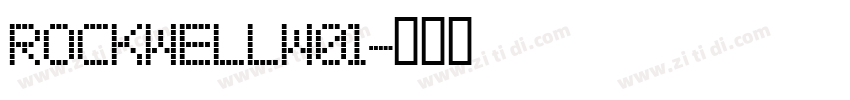 RockwellW01字体转换