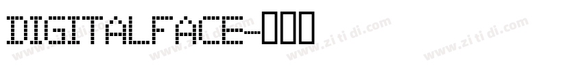 digitalface字体转换