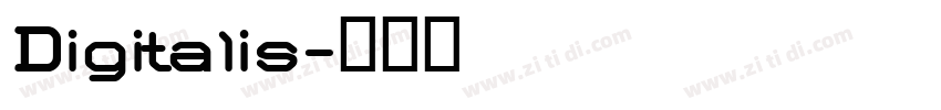 Digitalis字体转换
