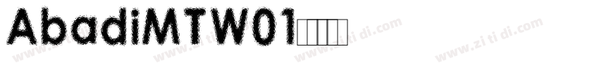 AbadiMTW01字体转换