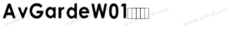 AvGardeW01字体转换