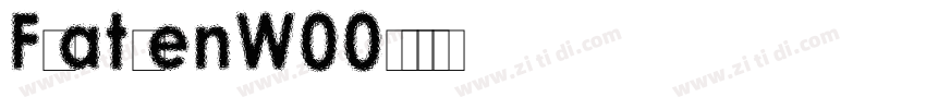 FlatpenW00字体转换