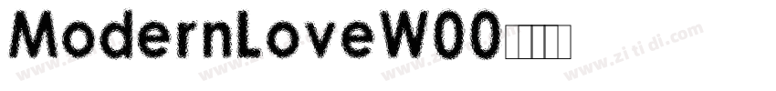ModernLoveW00字体转换