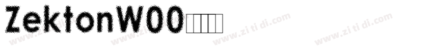 ZektonW00字体转换