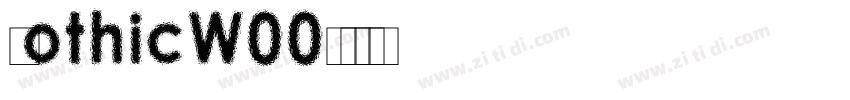 gothicW00字体转换