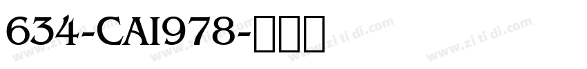 634-CAI978字体转换