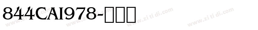 844CAI978字体转换