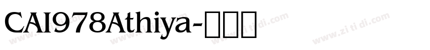 CAI978Athiya字体转换