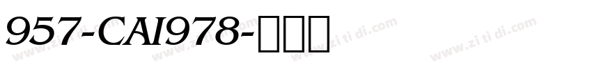 957-CAI978字体转换