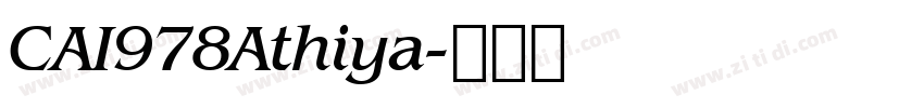CAI978Athiya字体转换