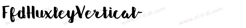 FfdHuxleyVertical字体转换