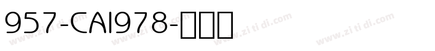 957-CAI978字体转换