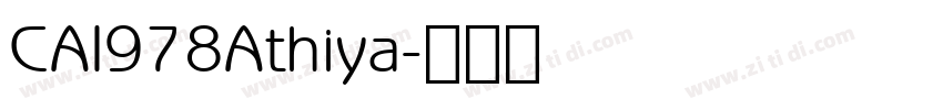 CAI978Athiya字体转换