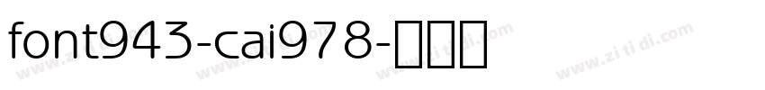 font943-cai978字体转换
