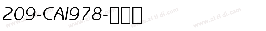 209-CAI978字体转换
