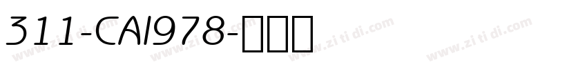 311-CAI978字体转换