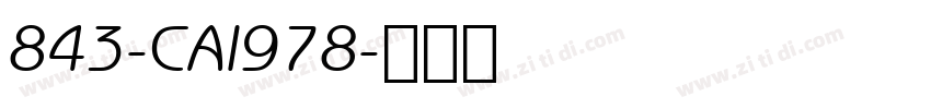 843-CAI978字体转换