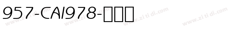 957-CAI978字体转换