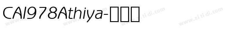 CAI978Athiya字体转换