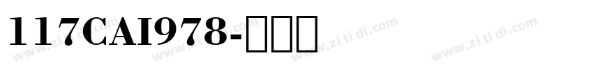 117CAI978字体转换