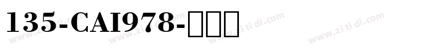 135-CAI978字体转换