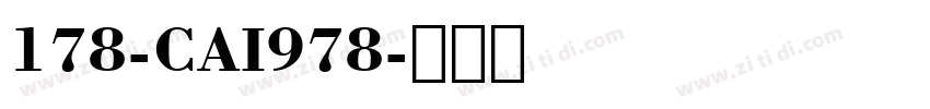 178-CAI978字体转换