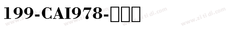 199-CAI978字体转换
