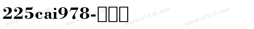 225cai978字体转换