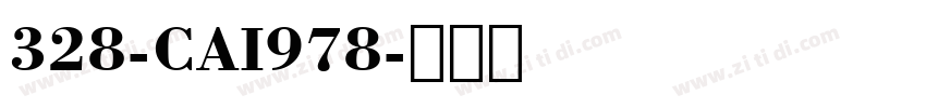 328-CAI978字体转换