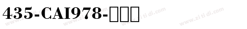 435-CAI978字体转换