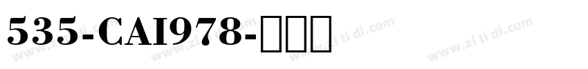 535-CAI978字体转换