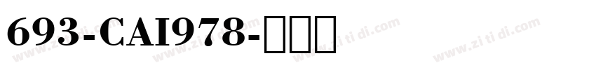 693-CAI978字体转换