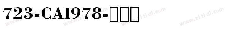 723-CAI978字体转换
