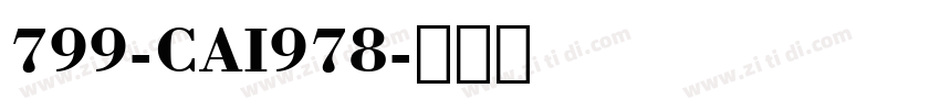 799-CAI978字体转换