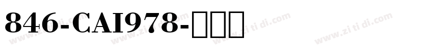 846-CAI978字体转换