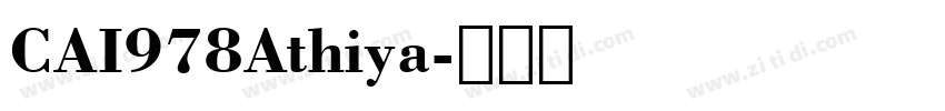 CAI978Athiya字体转换