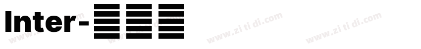 Inter字体转换