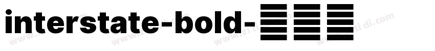 interstate-bold字体转换