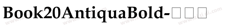 Book20AntiquaBold字体转换