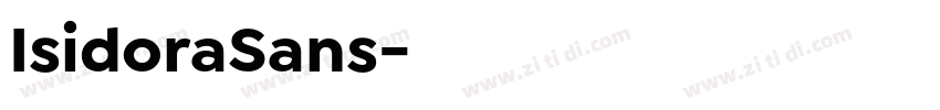IsidoraSans字体转换