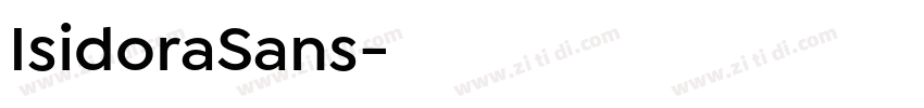 IsidoraSans字体转换