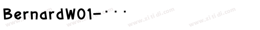 BernardW01字体转换