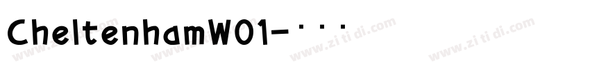CheltenhamW01字体转换