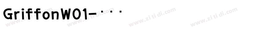 GriffonW01字体转换