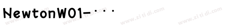 NewtonW01字体转换