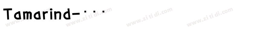 Tamarind字体转换
